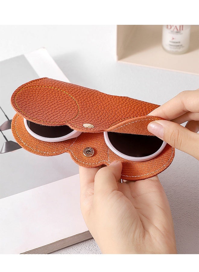 PU Soft Leather Sunglasses Bags, Eyeglass Protection Case, Portable Travel Scratch-Resistant Eyeglass Protection Bags, Pressure-Resistant Storage Bags And Straps, Portable Protection Case, Spectacle Case - Image 5