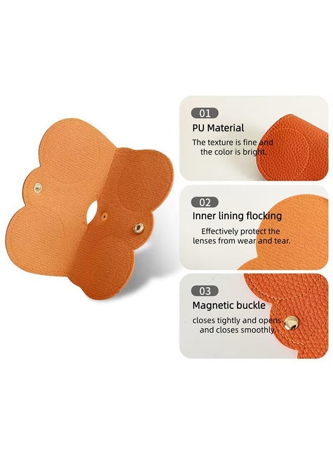 PU Soft Leather Sunglasses Bags, Eyeglass Protection Case, Portable Travel Scratch-Resistant Eyeglass Protection Bags, Pressure-Resistant Storage Bags with Straps, Portable Protection Case, Spectacle Case - Image 5