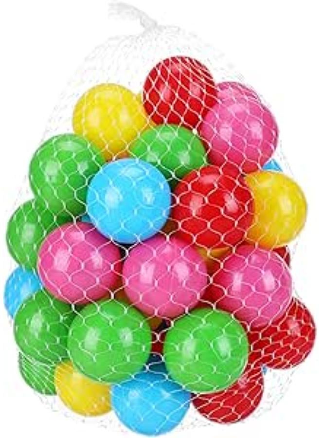 Plastic Network of Balls For Kids Set Of 50 Pieces - Multi Color