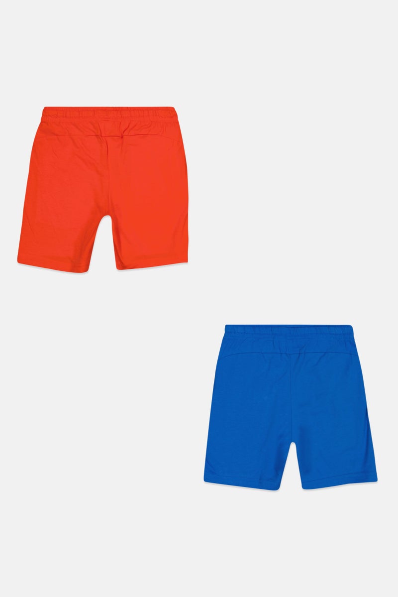 PUMA Kids Boy Regular Fit 2 Pieces Brand Logo Everyday Shorts, Multicolor - Image 3