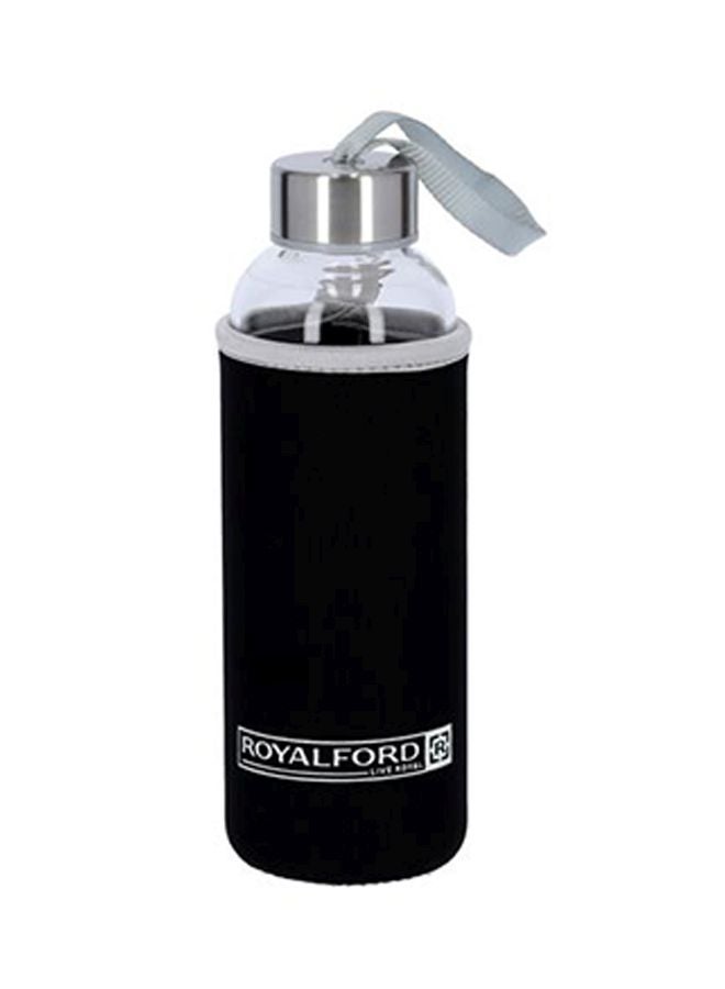 Royalford 500Ml/17Oz Borosilicate Glass Bottle With Neoprene Bag Multi Color Assorted Color 500ml - Image 2