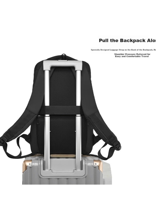 BUBM Biyoumei Men's Large Capacity 15-inch Laptop Backpack Casual Business Multifunctional Travel Student Shoulder Bag - Image 3