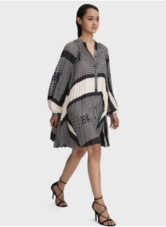 REISS Tie Detail Belted Dress  - Image 4