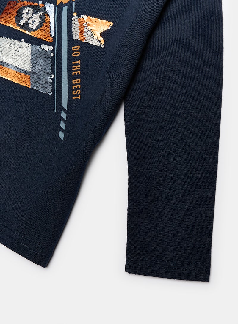 Okaidi Blue T-Shirt for Boys - Image 4