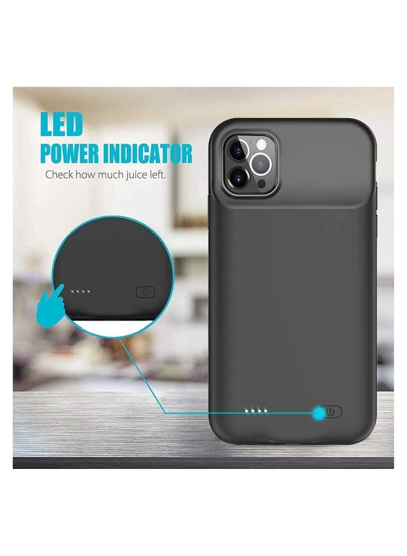 إلترازون Battery Case for iPhone 12 Pro Max, 4500mAh Portable Protective Charging Case, Extended Battery Backup - Image 2