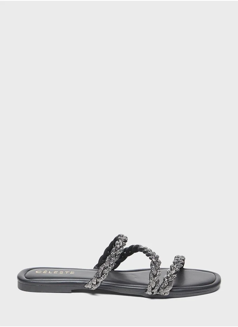 Celeste Multi Strap Flat Sandals