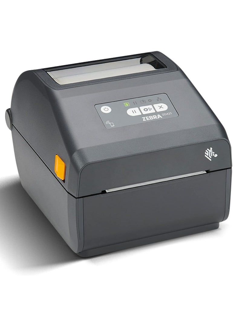 زيبرا ZEBRA ZD421 طابعة سطح المكتب الحرارية المباشرة 300 نقطة في البوصة عرض الطباعة 4 بوصة USB إيثرنت ZD4A043-D01E00EZ - Image 1