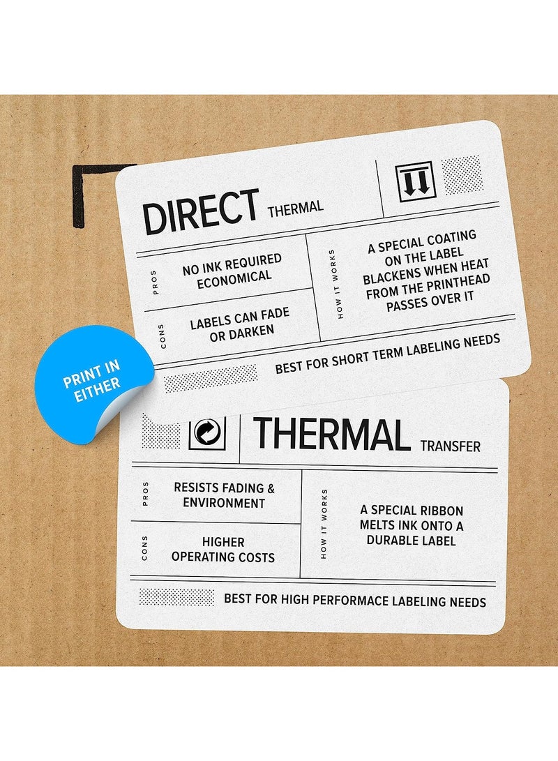 زيبرا ZEBRA ZD421 طابعة سطح المكتب الحرارية المباشرة 300 نقطة في البوصة عرض الطباعة 4 بوصة USB إيثرنت ZD4A043-D01E00EZ - Image 4