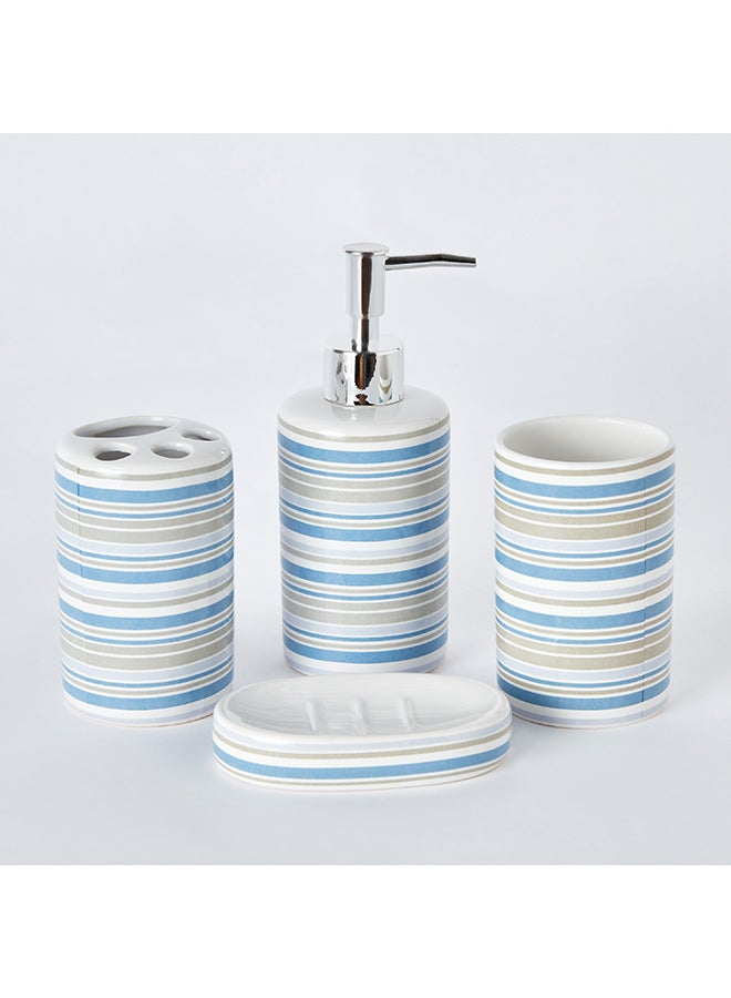 Home Box طقم إكسسوارات حمام سيراميكي من أمارا مكون من 4 قطع 7 × 20 × 22 سم  - Image 5