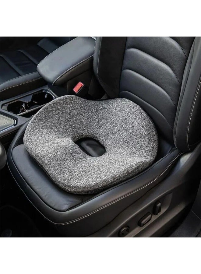 Memory Foam Coccyx Seat Cushion – Ergonomic Tailbone and Sciatica Support for Office Chairs, Car Seats, Wheelchairs – Relieves Lower Back Pain and Pressure - Image 2