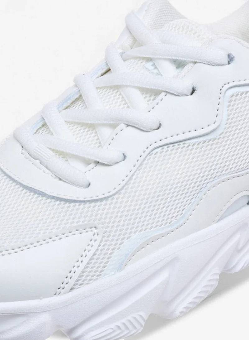 Oaklan by Shoexpress Panelled Lace-Up Sports Shoes