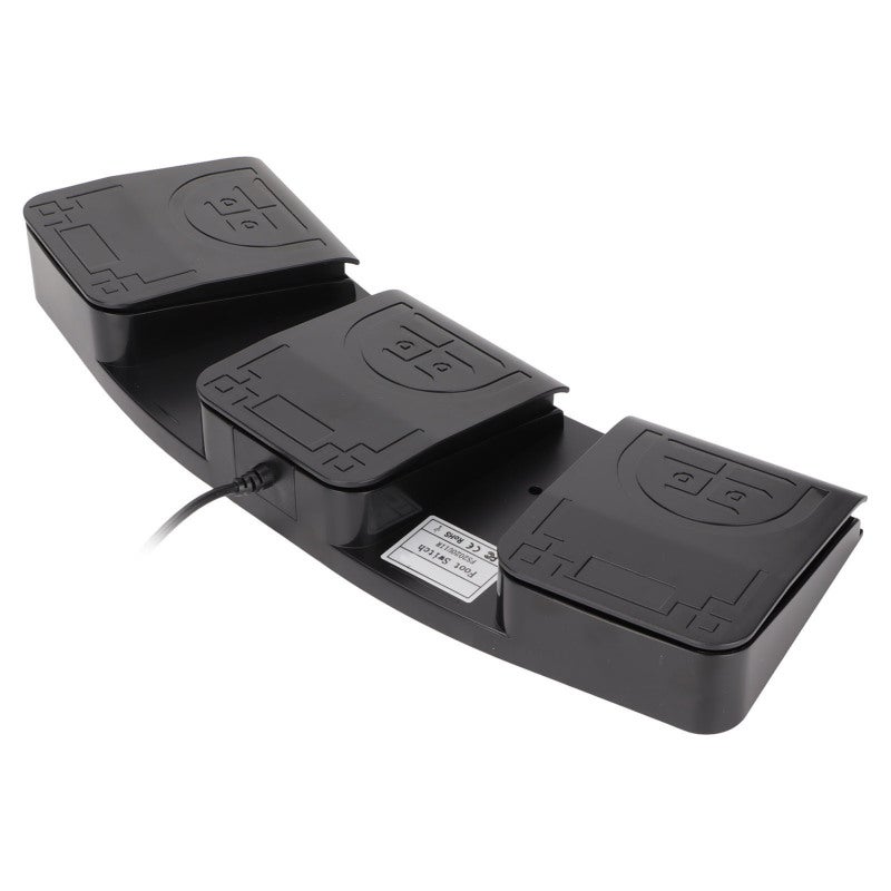 بي سي سينسور مفتاح قدم USB بثلاثة أزرار قابل للبرمجة حسب الطلب للكمبيوتر - دواسة قدم ميكانيكية عالية الحساسية للألعاب والنسخ والوسائط المتعددة - Image 5