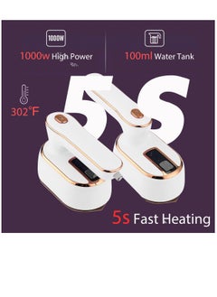 Generic Steamer Iron for Clothes Travel Mini,High-Power Handheld Garment Steamer Clothes Steamer Portable Steam Iron 5s Fast Heat-up Ironing Wrinkle Remover -1000W 100ML,Wet and dry use  - Image 4