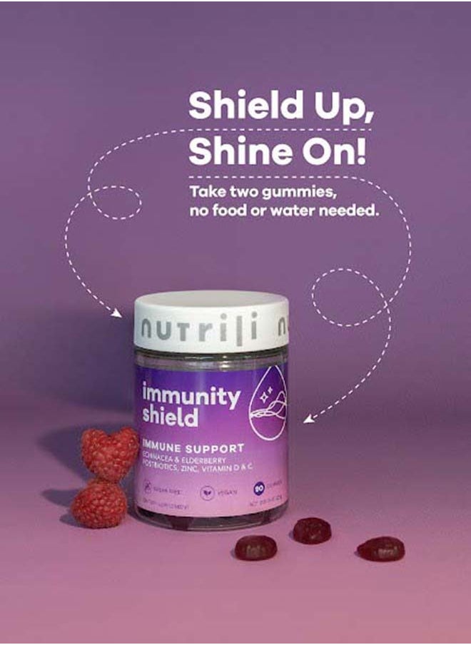 Immunity Shield Sugar Free Probiotics Gummies (150g) | Immune Support | Zinc, Vitamin D, Vitamin C, Postbiotics, Elderberry, Echinacea, and Rhodiola - 60 Gummies - pzsku/Z94CC6BA459CEC71753DEZ/45/_/1707818895/fc2c0a46-e7e7-4a1e-ad54-f34562781828