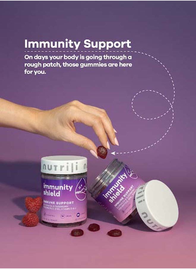 Immunity Shield Sugar Free Probiotics Gummies (150g) | Immune Support | Zinc, Vitamin D, Vitamin C, Postbiotics, Elderberry, Echinacea, and Rhodiola - 60 Gummies - pzsku/Z94CC6BA459CEC71753DEZ/45/_/1707818904/dd8efef8-243f-43da-bedf-23cb5f12ff6d