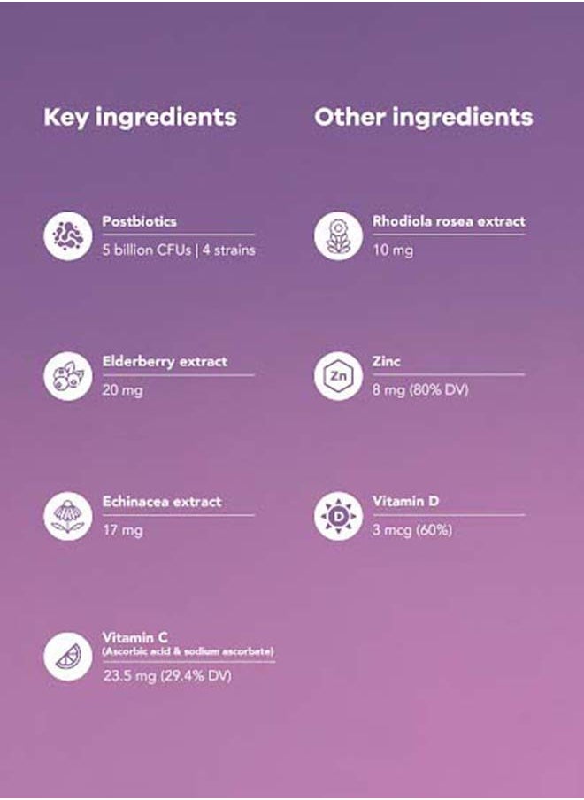 Immunity Shield Sugar Free Probiotics Gummies (150g) | Immune Support | Zinc, Vitamin D, Vitamin C, Postbiotics, Elderberry, Echinacea, and Rhodiola - 60 Gummies - pzsku/Z94CC6BA459CEC71753DEZ/45/_/1707818924/9b5e5011-0504-4169-8322-e6c8cee43985