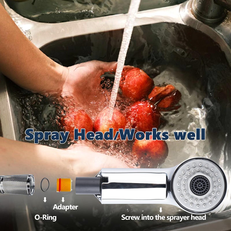 gcbcrit Pull-Out Spray Wand for Grohe Parts 46312SD0 / 46298SD0, Replacement for Grohe Pull Out Kitchen Faucet Parts, RealSteel - Image 4