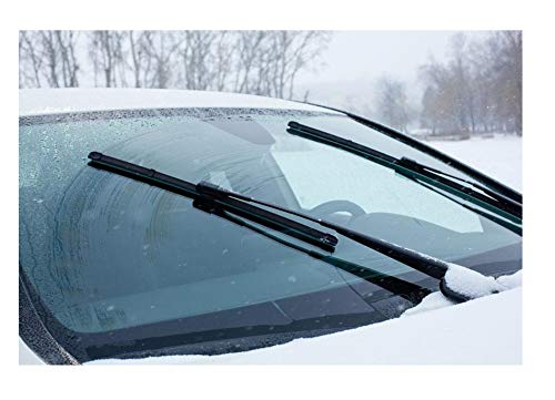 Auto Hub Frameless Car Wiper Blades Compatible with City - Set of 2,(D-22,P-14) - Image 3