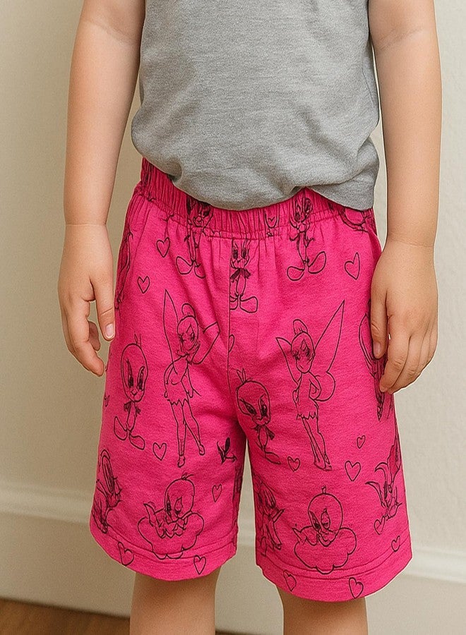 Cortica Kids' Cotton Shorts Combo Pack - Stylish & Comfortable Shorts for Boys, Girls & Kids (Pack of 1 Random Colors & Prints) Multicolour - Image 5