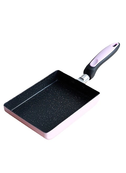 Japanese Omelette Pan/egg Pan,Non-stick Coating,rectangle Frying Pan Mini Frying Pan,Square Pan for Egg,Fish,Meat(Pink)
