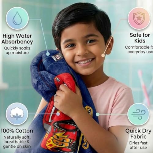 Athom Trendz Athom Living Kids Disney Bath Towel 350 GSM (D4) (DIS-06-7-812Q) - Image 5