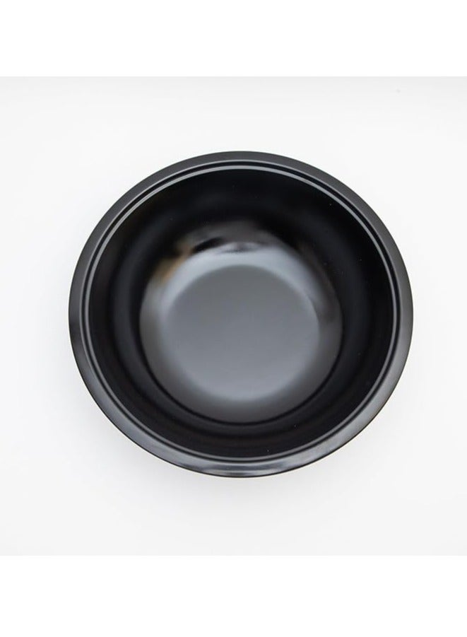 Melamine Matte Black Soup Bowl with Lid for Soup, Salads, Fruits | Durable & Shatterproof & Dishwasher Safe Multiple Sizes | Serving Bowl | Soup Pad - Image 2