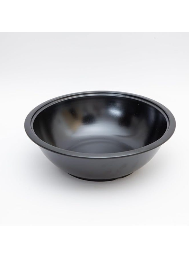 Melamine Matte Black Soup Bowl with Lid for Soup, Salads, Fruits | Durable & Shatterproof & Dishwasher Safe Multiple Sizes | Serving Bowl | Soup Pad - Image 3