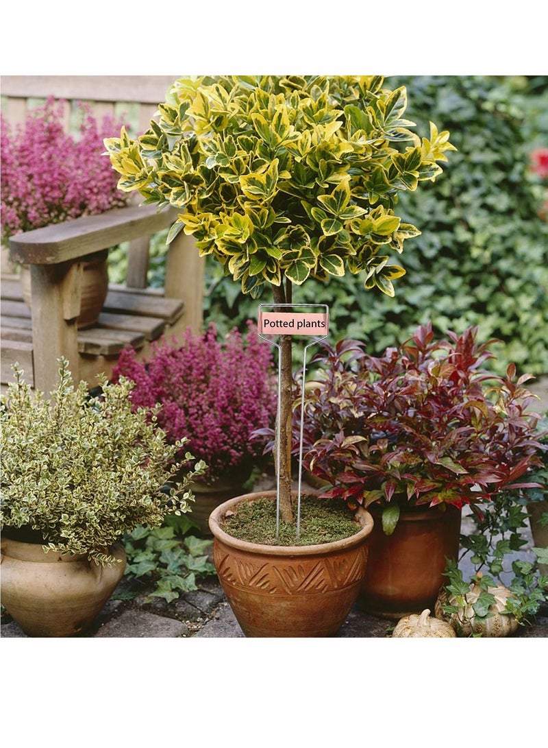 KASTWAVE Metal Plant Label Stakes Copper Metal Plant Tags High Copper Plate Metal Plant Labels Copper Plant Tags with 1 Maker Pen for Flowers Vegetables Seedlings Seed Gardening Markers (20 PCS 10 Inch) - Image 5