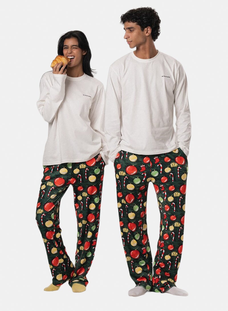 In Your Shoe Xmas Ornaments Fluffy Pyjama Pants - Image 3