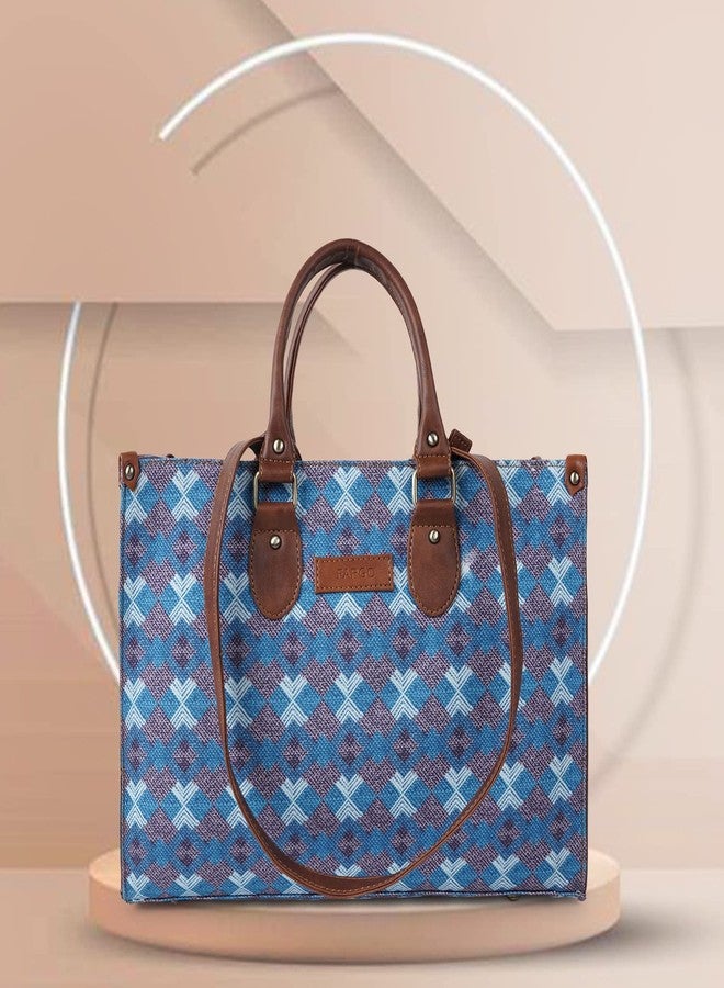 Fargo Canvas Laptop Handbag for Women - Stylish & Durable Tote Bag, Fits 15-Inch Laptops (FGO-615) - Image 3