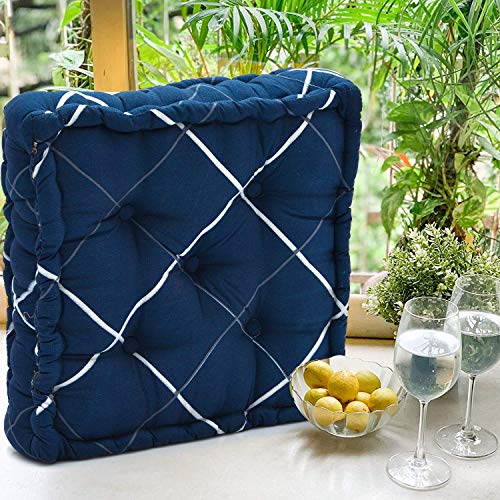RRC Super Soft Microfiber Cotton Square Floor Pillow Tufted,Setting, Printed Seat Cushion,Pack of 1 Chair Cushion 16X16(Inches) 41X41(CM) - Image 5