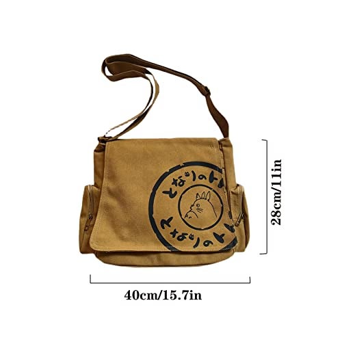 BXCNCKD Korean Canvas Large Capacity Computer Casual Bag for Men - Brown, One Size - Image 3