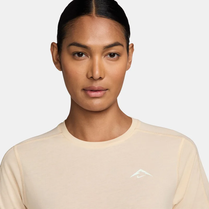 Nike Beige Women's Trail Dri-FIT Running Top for Women | Best Price UAE
