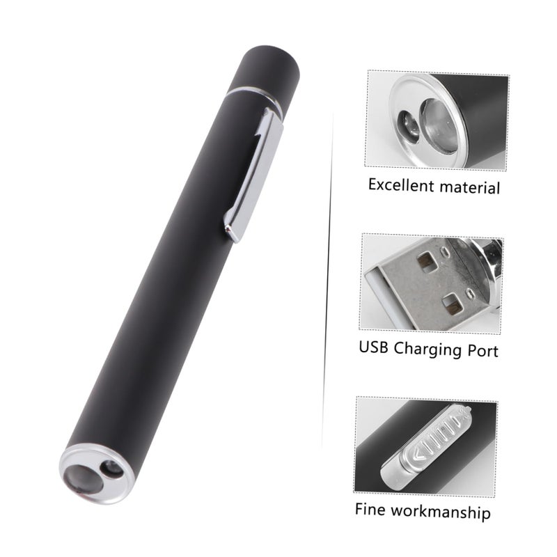 مصباح قلم طبي LED قابل لإعادة الشحن عبر USB، أداة تشخيص محمولة من الفولاذ المقاوم للصدأ للممرضين والأطباء - Image 5
