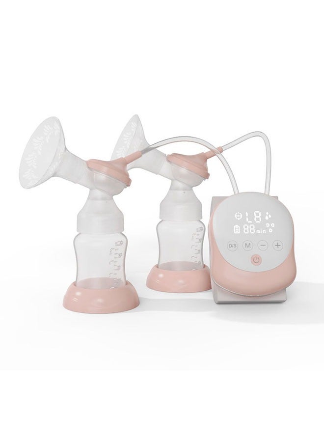 كيكي مضخة حليب الثدي الكهربائية المزدوجة خالية من البيسفينول A، قابلة لإعادة الشحن، مضخة حليب الثدي الكهربائية المزدوجة من السيليكون - Image 1