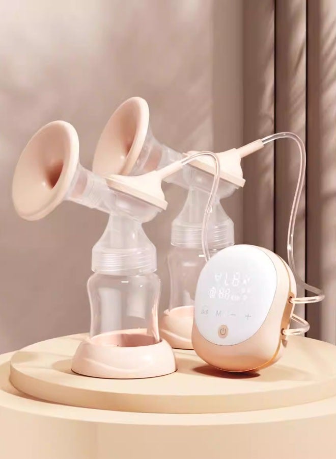 كيكي مضخة حليب الثدي الكهربائية المزدوجة خالية من البيسفينول A، قابلة لإعادة الشحن، مضخة حليب الثدي الكهربائية المزدوجة من السيليكون - Image 2