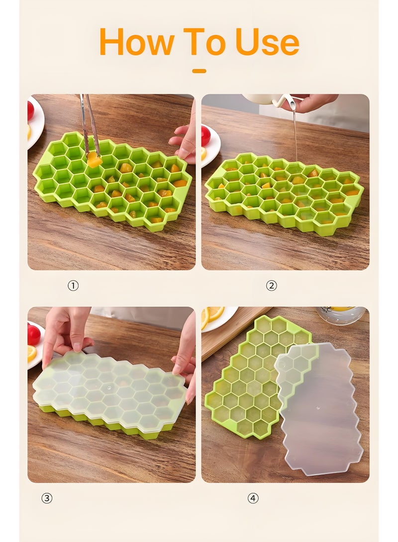 لي يوان 3 حزمة السيليكون صغيرة علبة مكعب الجليد مع غطاء - Image 4