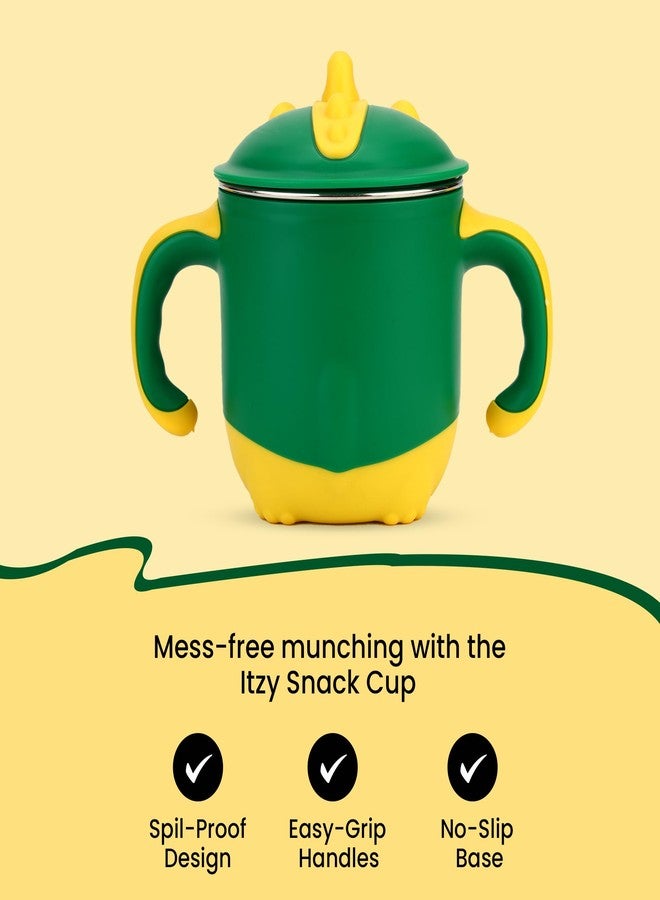 ONE AND ONLY Kids Sipper Green Stainless Steel 220 ML Spill-Proof Toddler Drinking Cup with Handle BPA-Free Baby Drinking Bottle - Image 4