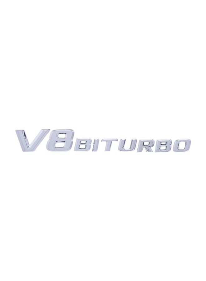 V8 Bi Turbo Car Emblem For Mercedes