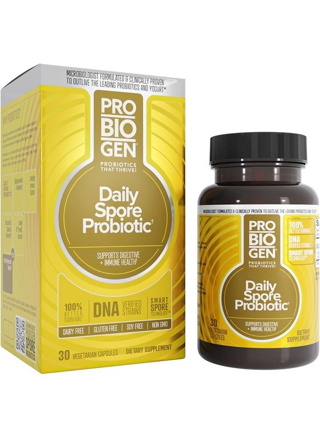 PROBIOGEN Daily Digestive Balance Probiotic, Digestive Supplement, 30 Count Capsules (681816) - Image 1