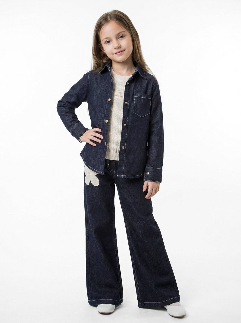 Hamada Tex Girls' 4-piece clothing set, for ages 7 to 14 years, sizes 3912 to 4912 - Image 4