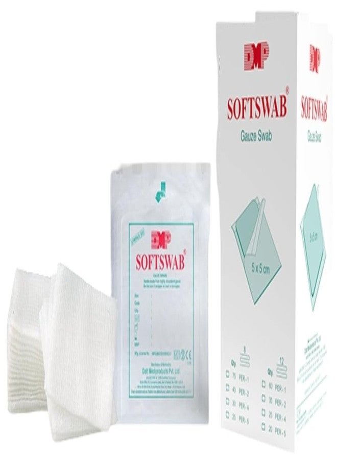 Softswab - Sterile Gauze swabs 10cm x 10cm x 12ply (04 pcs per pouch) - 5 pouch - Image 3