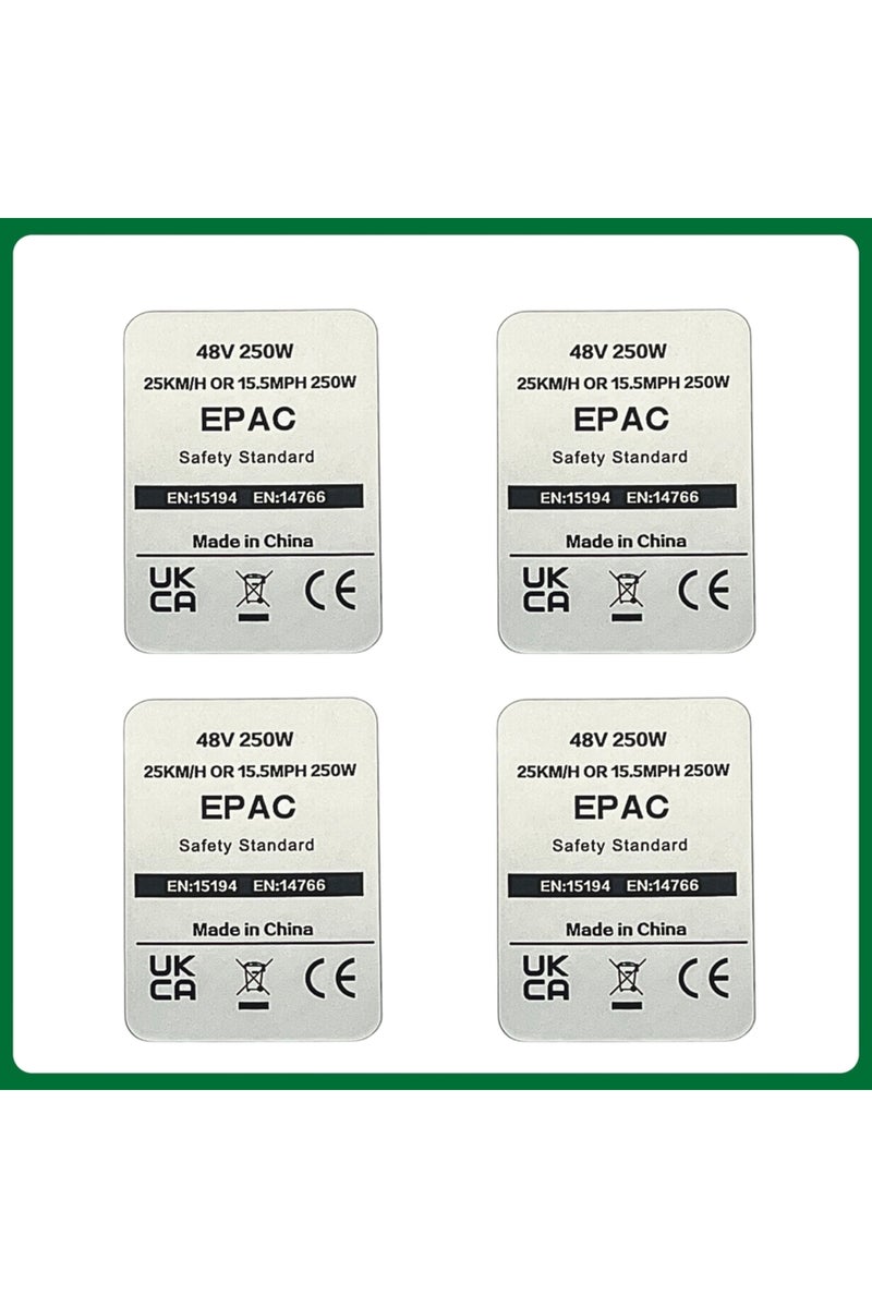 erorex 4P48V EBIKE Sticker, 36V 48V 250W Electric Bike Lable, Compataible for Bafang Tongsheng and other Br