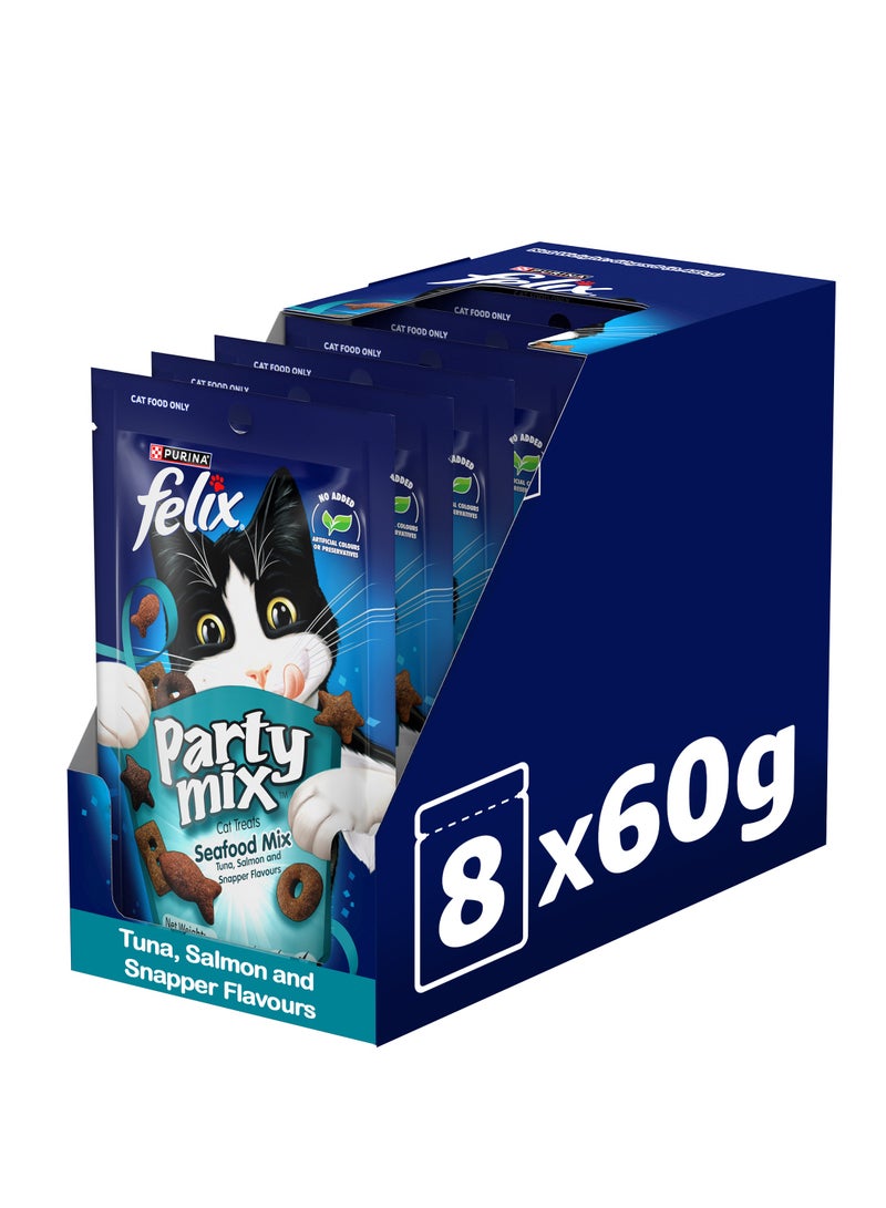 Purina Felix Felix Party Mix Seafood Mix Cat Treats Pack Of 8  - Image 2