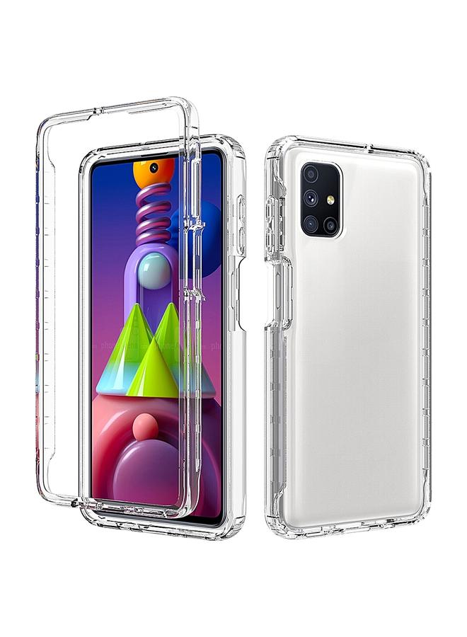 اس-توب جراب لهاتف Samsung Galaxy M51 مقاوم للصدمات وشفاف للغاية مصنوع من مادة PC+TPU بألوان الحلوى - Image 2