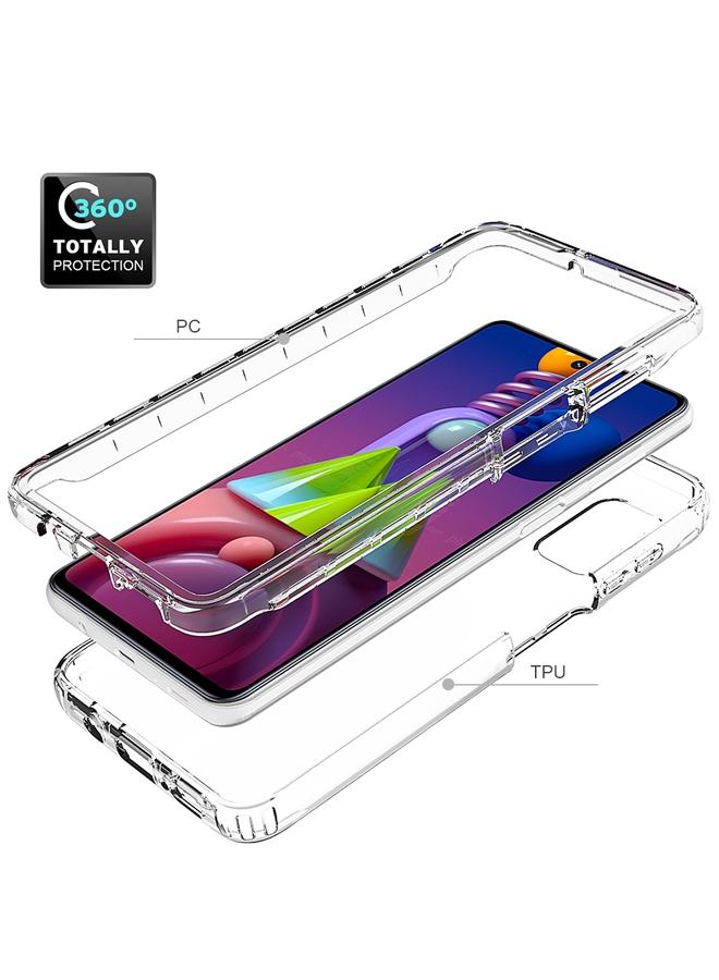 اس-توب جراب لهاتف Samsung Galaxy M51 مقاوم للصدمات وشفاف للغاية مصنوع من مادة PC+TPU بألوان الحلوى - Image 4