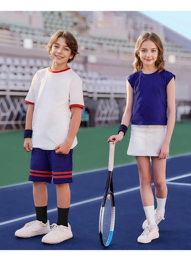 تانجو 6 Pairs Kids Socks for Boys Girls Crew Dress Athletic Socks Soft Cotton Childrens School Uniform Sock - Image 4