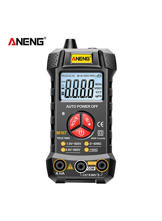 ANENG - M167 Smart Digital Multimeter Auto Recognition 4000 Counts Voltmeter Ammeter Electric Test Pen - Image 1