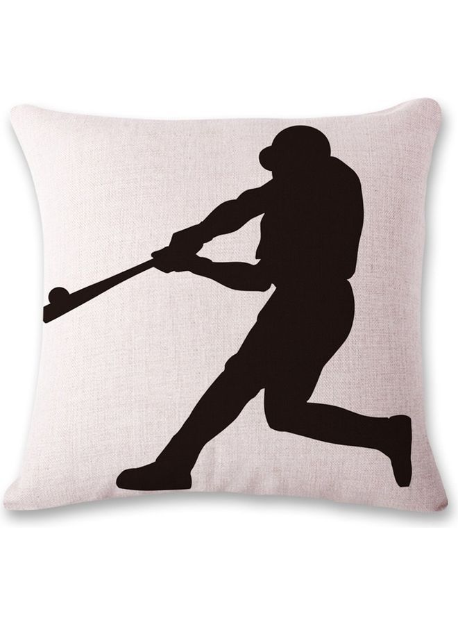 NIBEMINENT Decorative Printed Cushion Cover White