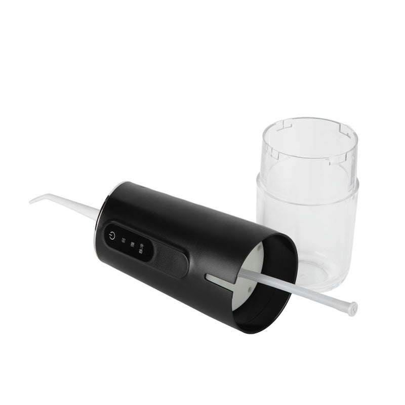 240ml Portable Oral Irrigator 3‑Mode USB Rechargeable Water Dental Floss Waterproof Tooth Cleaner with 1 NozzleBlack - Image 5